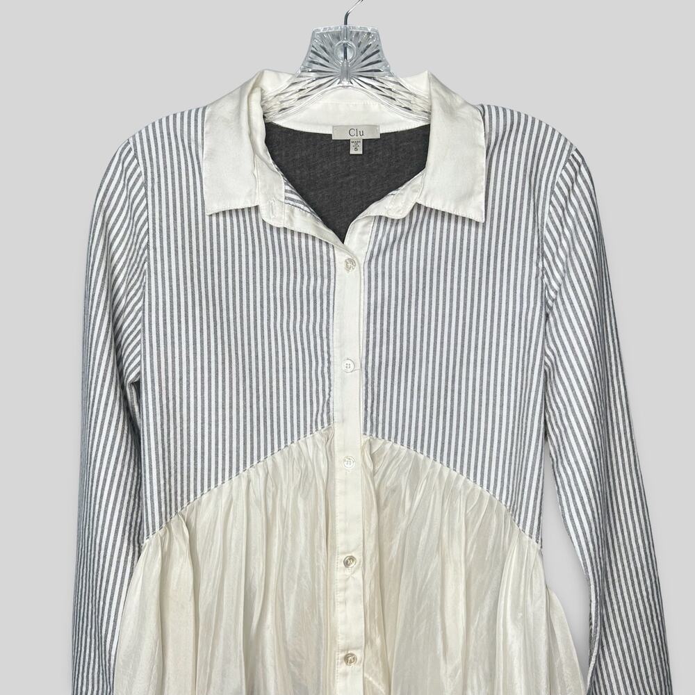 Clu Striped Button Down Blouse - image 2